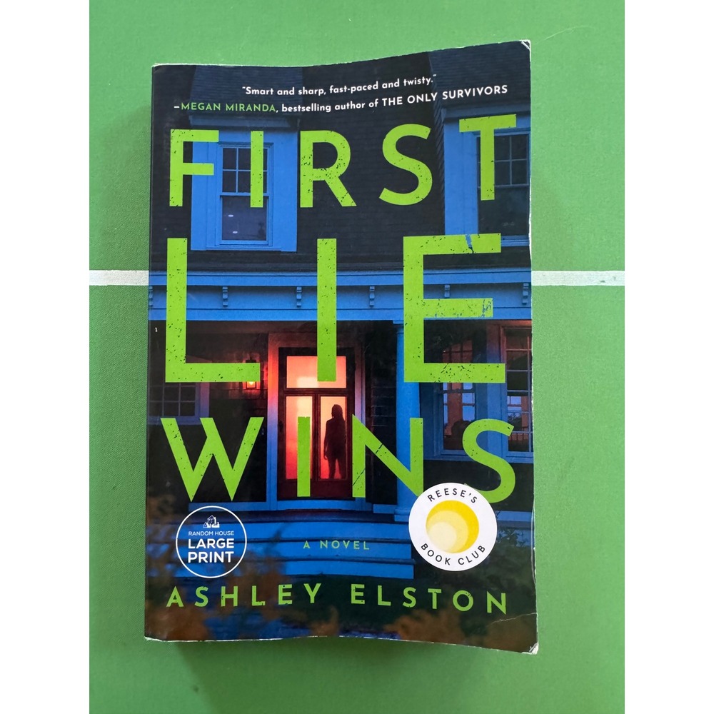 Ashley Elston First Lie Wins Large Print Paperback Reese's Book Club Mystery EX
